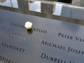 9/11 Memorial with flowers