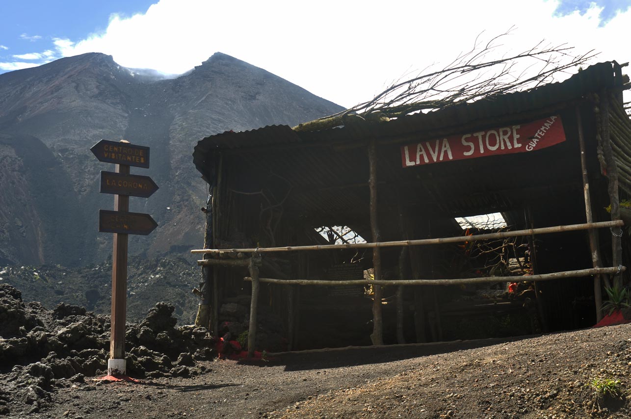 A "Lava Store" at its base